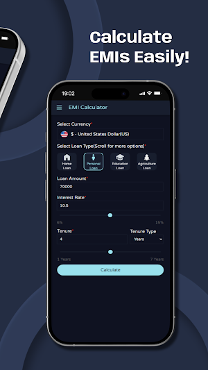 EMI Calculator App Screenshot 3