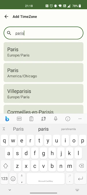 Easy Timezones Screenshot 2