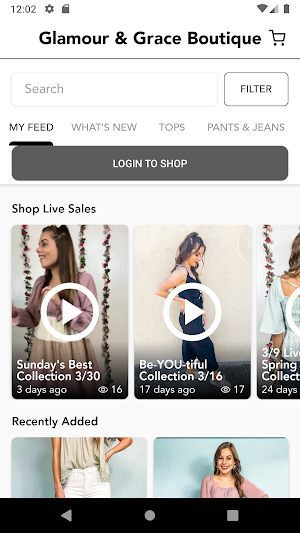 Glamour & Grace Boutique Screenshot 1
