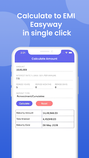 Easy EMI Calculator Screenshot 3