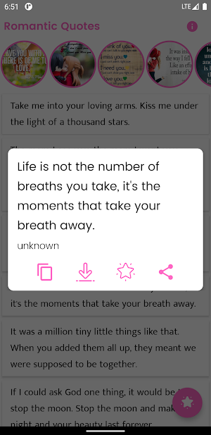Romantic Quotes and Sayings Screenshot 3