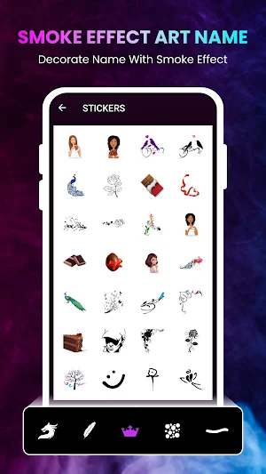 3 D Smoke Name Art Maker Screenshot 0