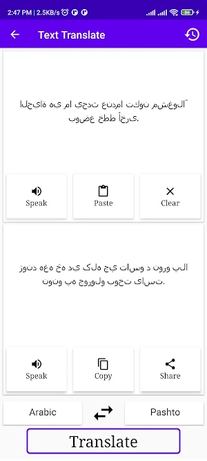 Arabic To Pashto Translator Screenshot 1