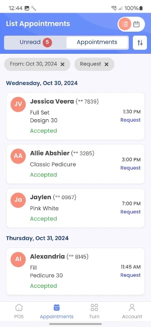 AB Nails Staff Screenshot 1
