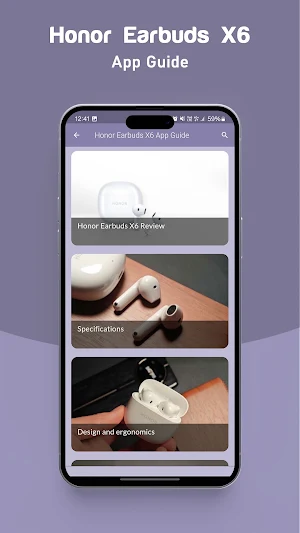 Honor Earbuds X6 App Guide Screenshot 2