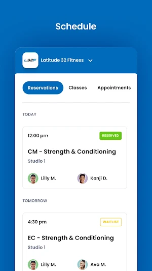 Latitude 32 Fitness Screenshot 2