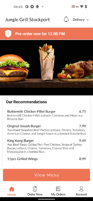 Jungle Grill Stockport Screenshot 1