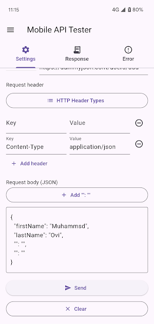 API Tester  REST & JSON Client Screenshot 2