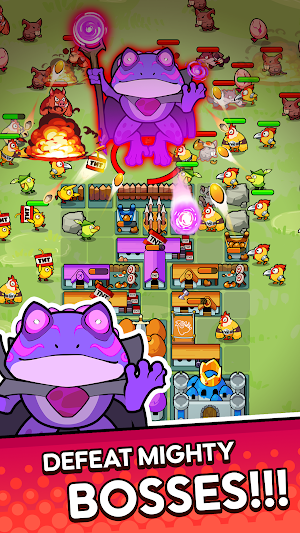 Chicken Defense: Puzzle RPG Screenshot 3