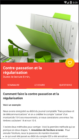 Cours de comptabilité en poche Screenshot 1