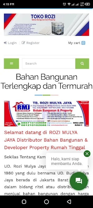 Rozi Bahan Bangunan Screenshot 0