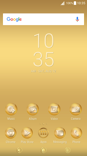 aureate | Xperia™ Theme Screenshot 0