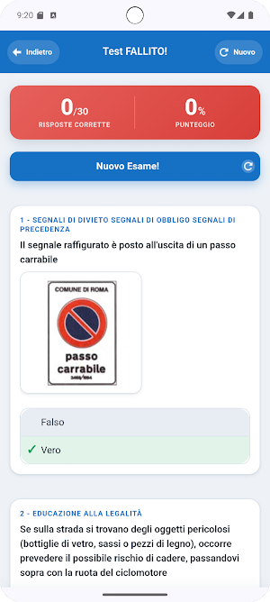 Quiz patente AM Ciclomotore Screenshot 3