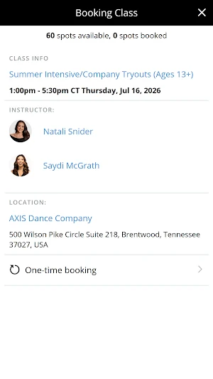 AXIS DANCE COMPANY Screenshot 1