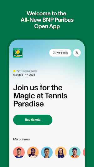 BNP Paribas Open Official Screenshot 0