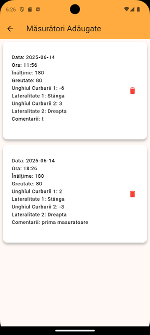 Scoliometru KINEDBO Screenshot 2