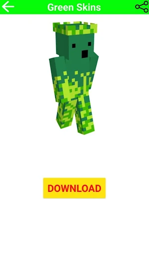 Green Skins For Minecraft Screenshot 2