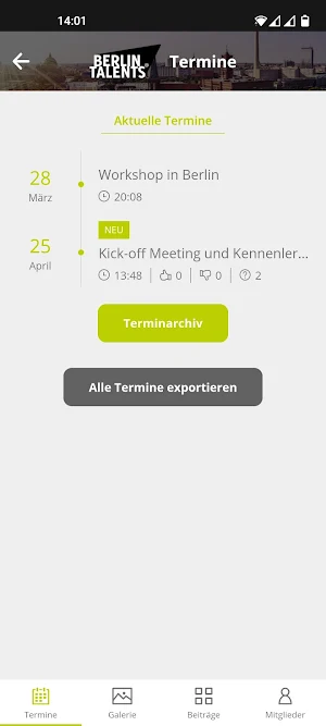 Berlin Talents Screenshot 2