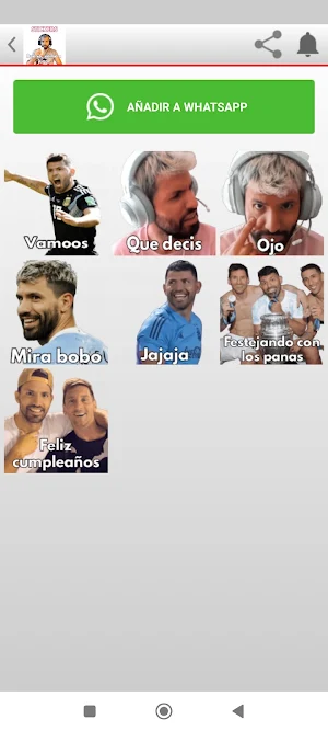Kun Aguero Stickers Screenshot 2