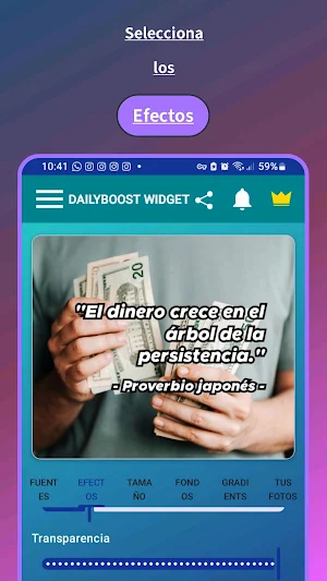 DailyBoost Widget Screenshot 2