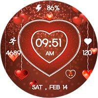 Animated Valentine Heart Watch