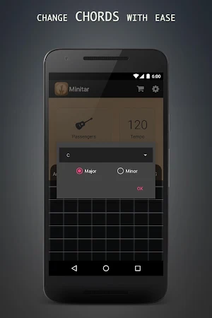 Minitar - Acoustic Guitar Strumming for Singers Screenshot 1