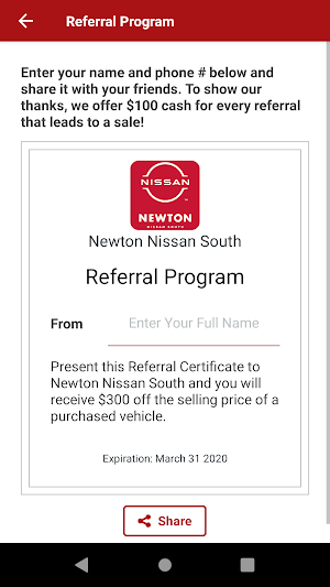 Newton Nissan South Screenshot 2