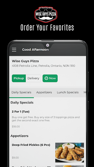 Wise Guys Pizza Screenshot 1
