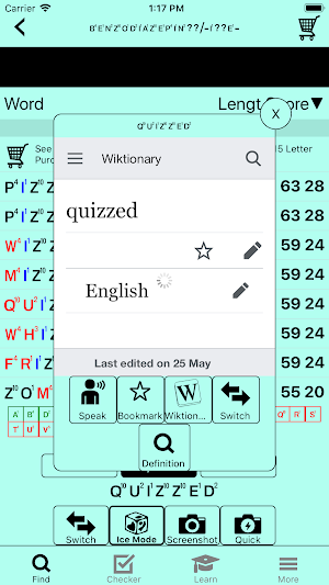 Word Cheat for Board Games - Scrabble|Wordfeud|WWF Screenshot 1