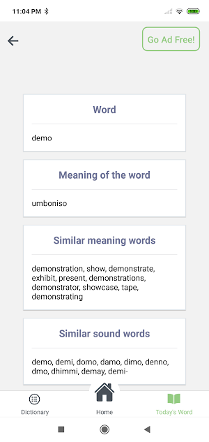 Xhosa English Translator Screenshot 2