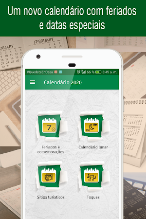 Calendário 2020 com feriados, calendário brasil Screenshot 0
