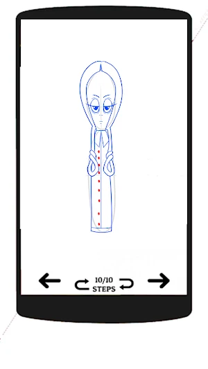 How to Draw Wednesday Addams Screenshot 3