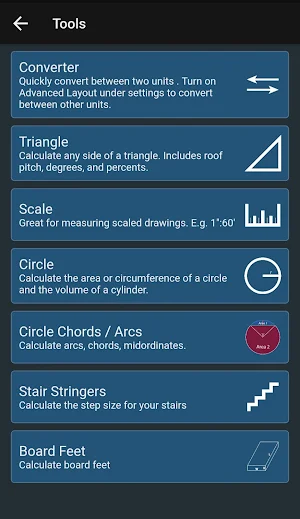 Feet & Inches Construction Calculator Screenshot 3