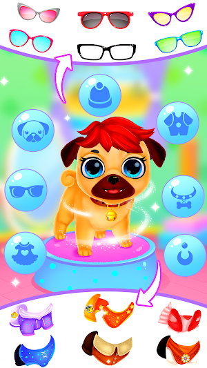 Puppy Pug at Animal Hair Salon Screenshot 1
