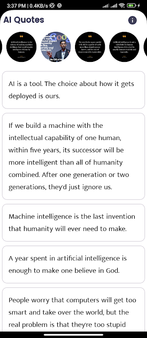 AI Quotes and Sayings Screenshot 0