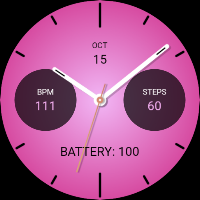Pink Rose Fit Watch Face
