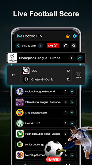 Live Football Score Screenshot 0