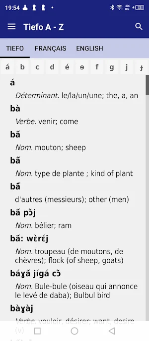 Tiefo Français English Screenshot 0