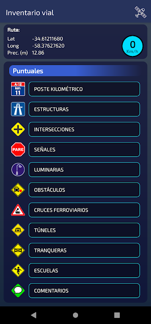 Inventario Vial Screenshot 1