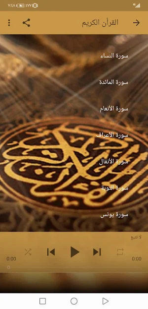 القران بصوت علي جابر بدون نت جودة عالية ج1 |جنة Screenshot 3