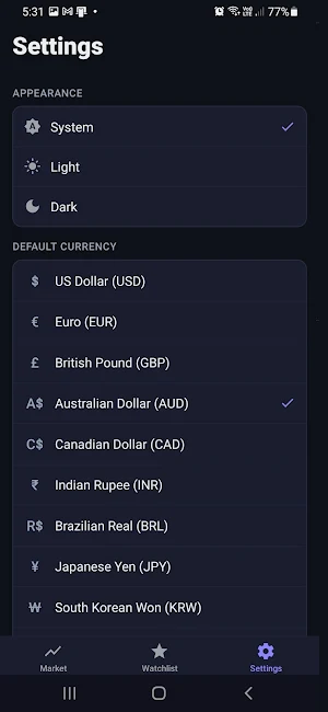 Crypto Pulse: Price Alerts Screenshot 2