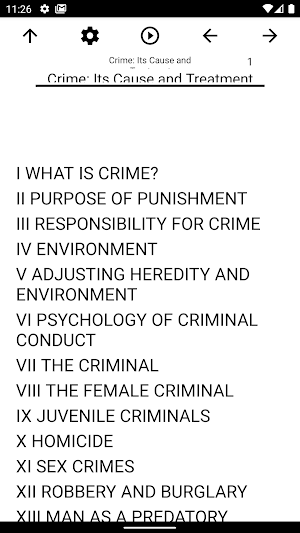Book, Crime: Its Cause and Tre Screenshot 0
