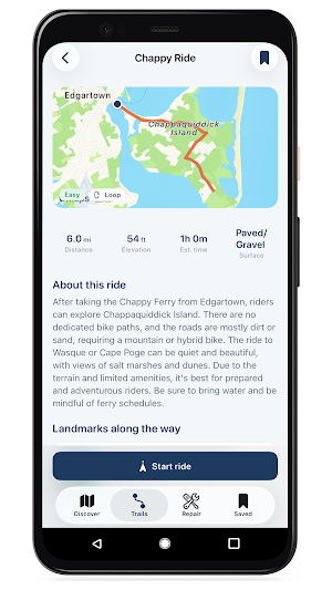 Martha's Vineyard Bike Paths Screenshot 2