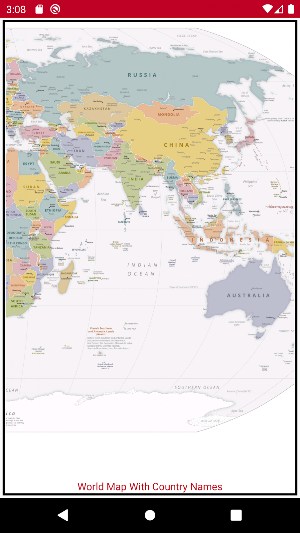 World Map With Countries Name Screenshot 3