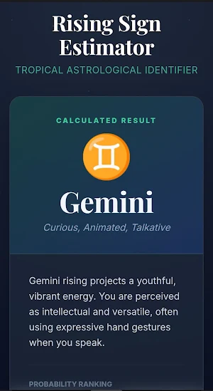 Rising Sign Identifier Screenshot 3