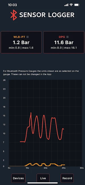 Sensor Logger Screenshot 1