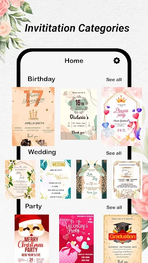 Invite Creator: Card Maker Pro Screenshot 1