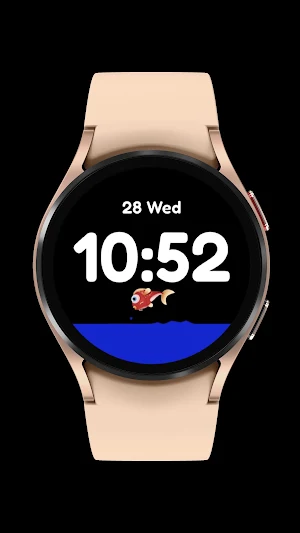 Hopping fish watch face Screenshot 1