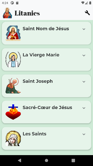 Les Litanies catholiques Screenshot 0