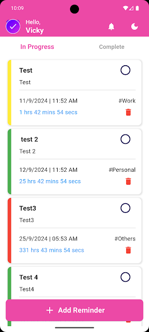 WO Reminder Screenshot 1